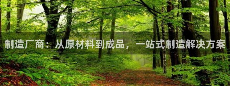 彩神v8是一个什么平台啊：制造厂商：从原材料到成品，一站式制造解决方案
