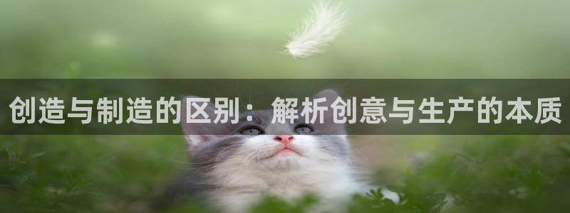 大发彩神争：创造与制造的区别：解析创意与生产的本质