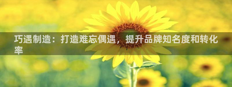 彩神8是正规平台吗是正品吗：巧遇制造：打造难忘偶遇，提升品牌知名度和转化
率