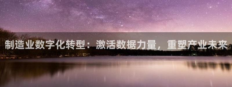 彩神iv争霸购彩大厅：制造业数字化转型：激活数据力量，重塑产业未来