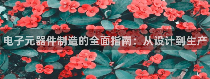 彩神怎么才能赢：电子元器件制造的全面指南：从设计到生产