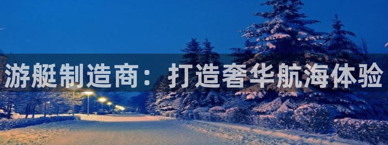 彩神vip购彩大厅下载：游艇制造商：打造奢华航海体验