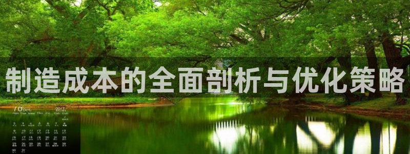 彩神v8官网版：制造成本的全面剖析与优化策略