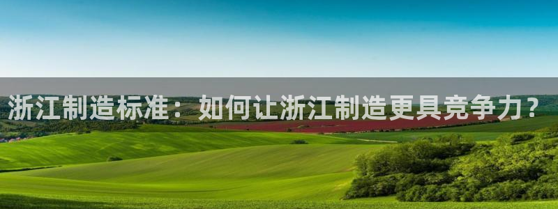彩神vlll游戏特色：浙江制造标准：如何让浙江制造更具竞争力？