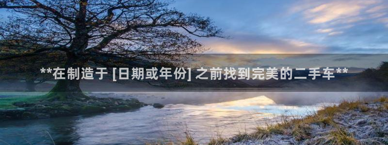 彩神vi争霸官网：**在制造于 [日期或年份] 之前找到完美的二手车**
